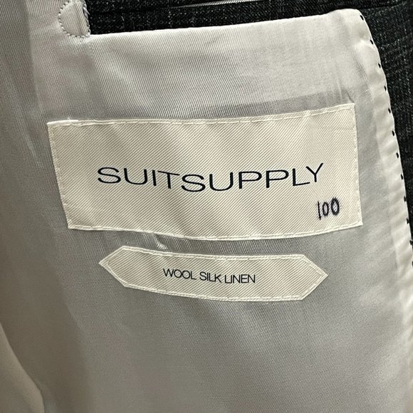 💙 HOST PICK 💙 SuitSupply Green Havana check suit Size 40R/34 - Picture 10 of 15